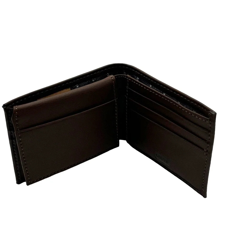 Levis‎ Men's Bifold Wallet Identity Theft Protection RFID-Blocking Brown